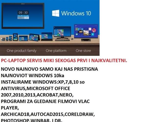 INSTALIRAM WINDOWS:XP,7,8.1,10,ANTIVIRUS,NA POVIK