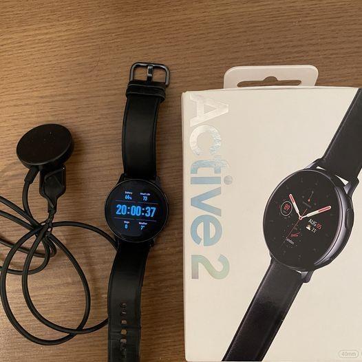 Samsung galaxy watch active 2 40mm stainless steel black outlet