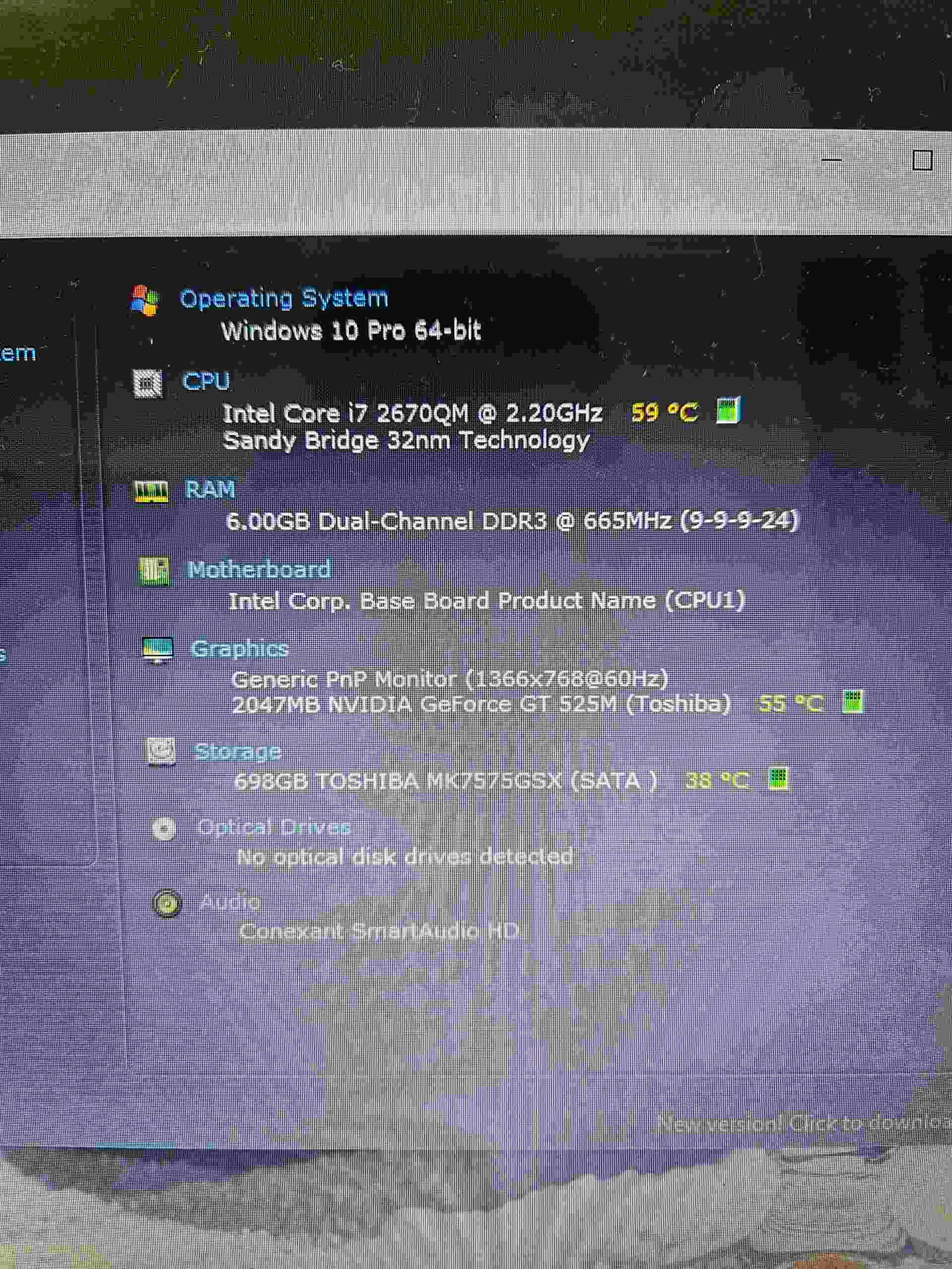 Laptop-Toshiba-L750-core-i7--6gb-ram---750-Hdd