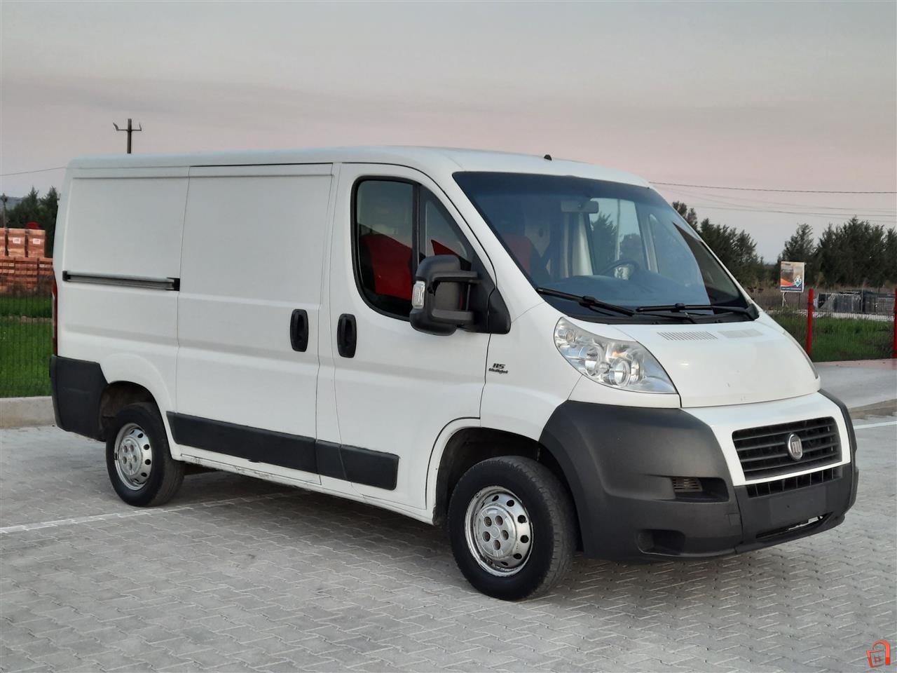 Fiat ducato cargo delivery van l2h2 2021 Vector Image