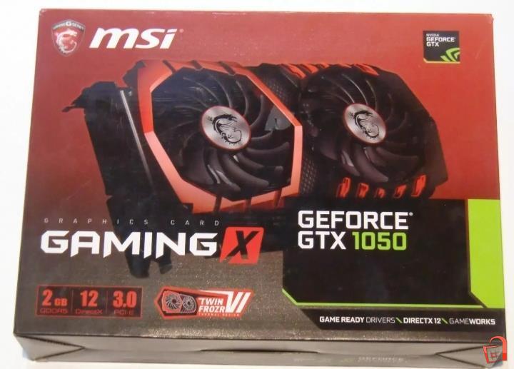 MSI GeForce GTX 1050 Gaming x 2GB GDDR5 
