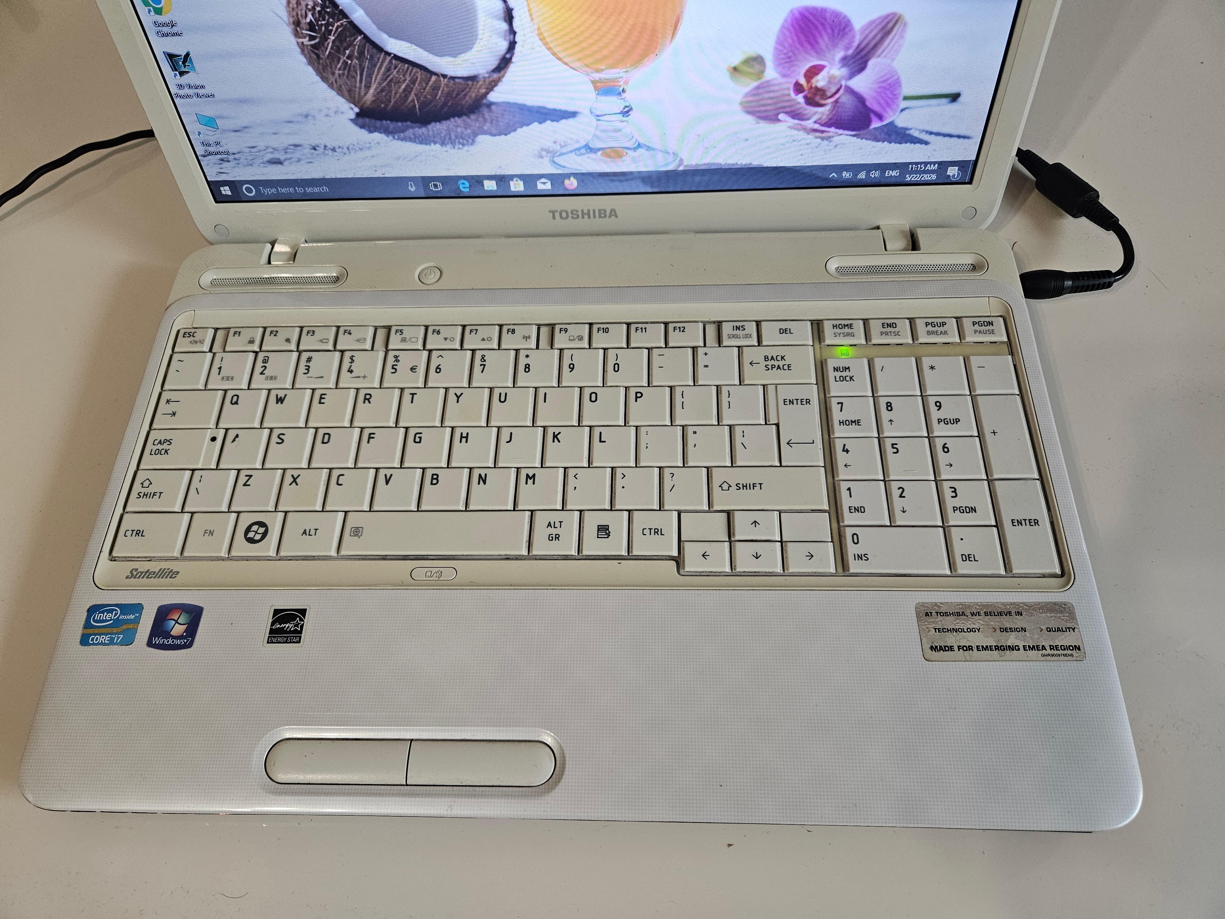 Laptop-Toshiba-L750-intel-core-i7---6gb-ram--750gb-Hdd