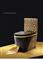 Black TOILET DESIGN MODEL WITH GOLD FLOWERS WC