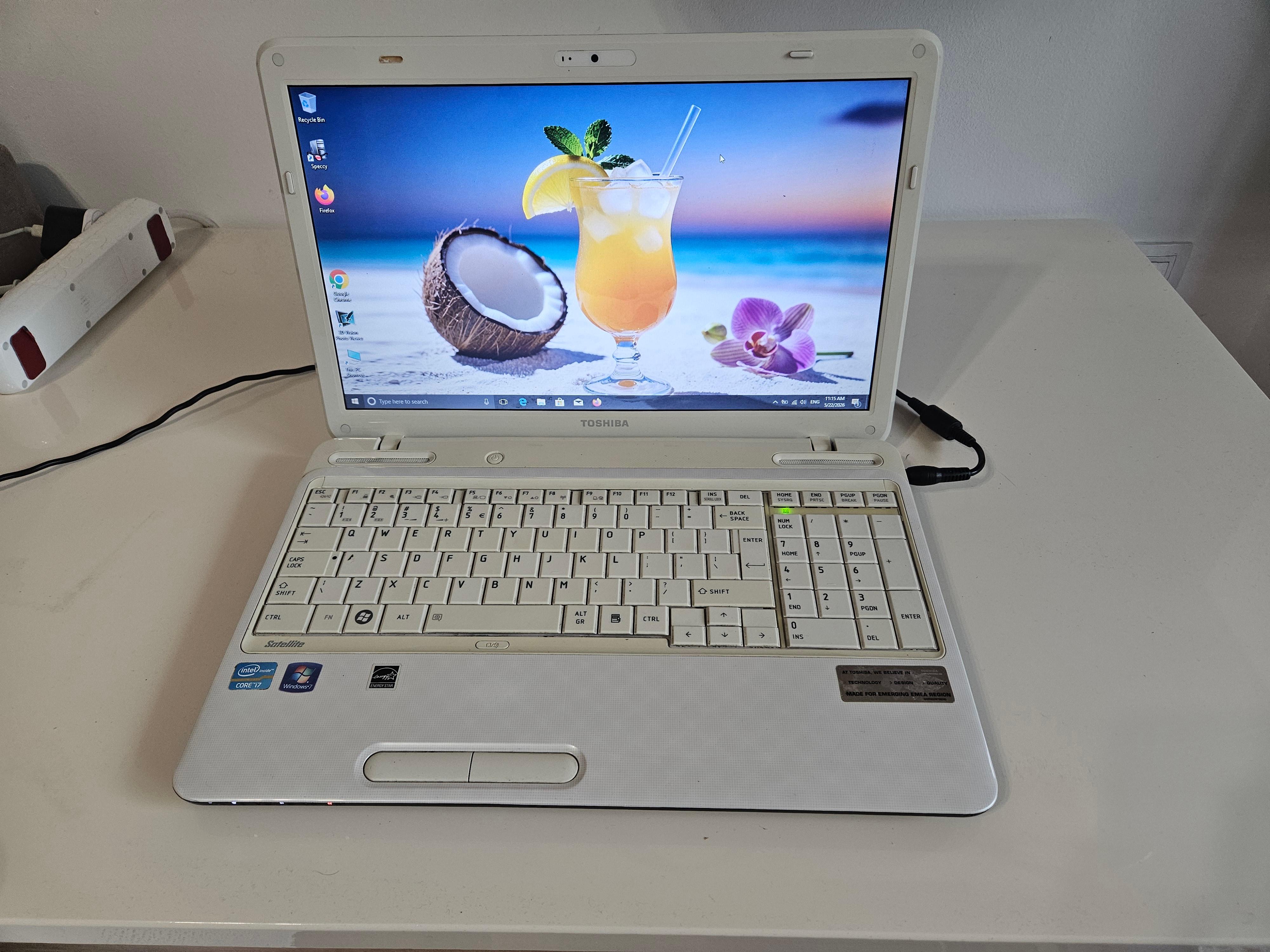 Laptop-Toshiba-L750-intel-core-i7---6gb-ram--750gb-Hdd