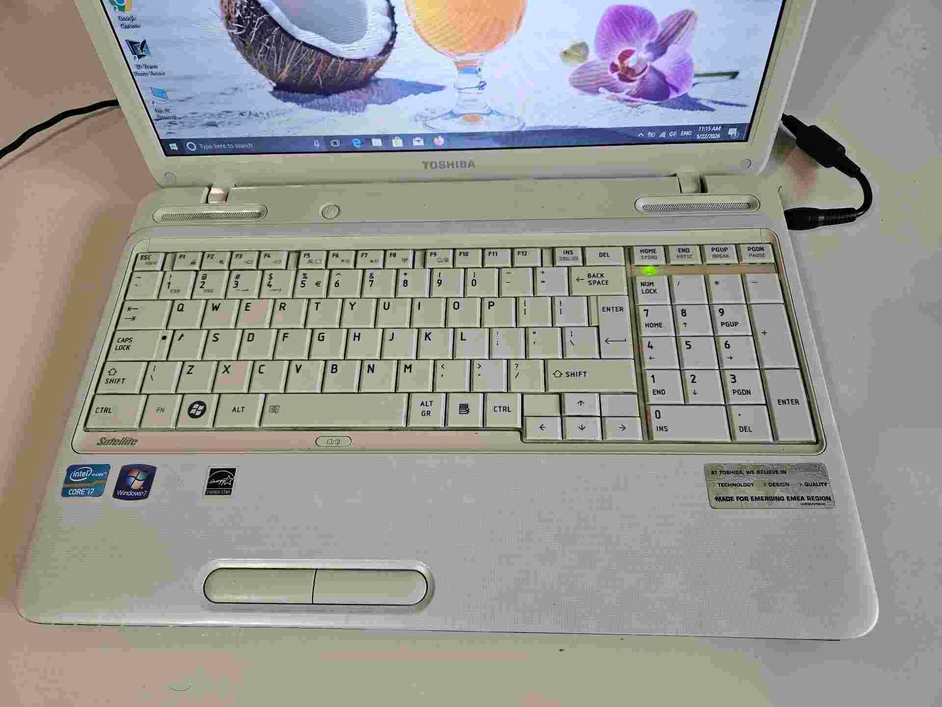 Laptop-Toshiba-L750-core-i7--6gb-ram---750-Hdd
