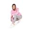Zenski trenerki Runners 1763 hoodie pink grey